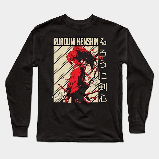 Rurouni Kenshin Long Sleeve T-Shirt by Cutedrawsave